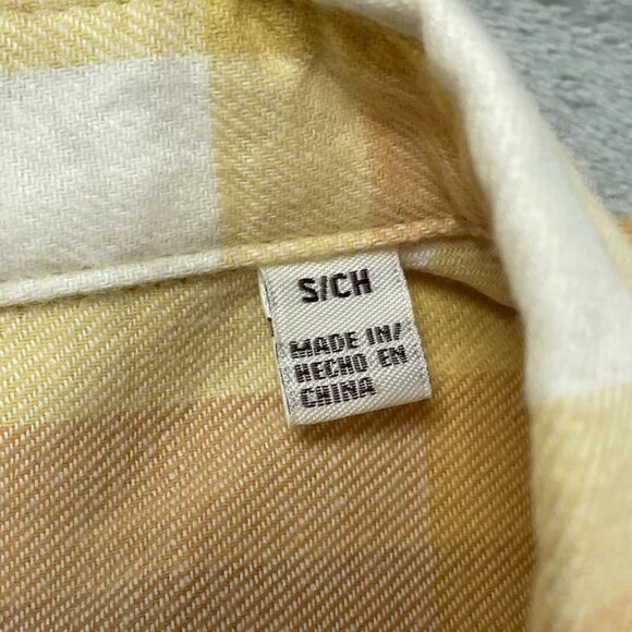 Weatherproof Vintage Women's Flannel Shirt Small Plaid Button Down a1627 - Picture 9 of 10